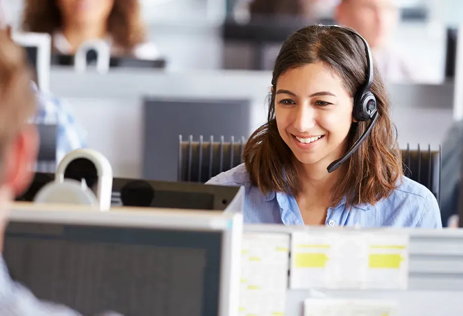 concierge with a headset