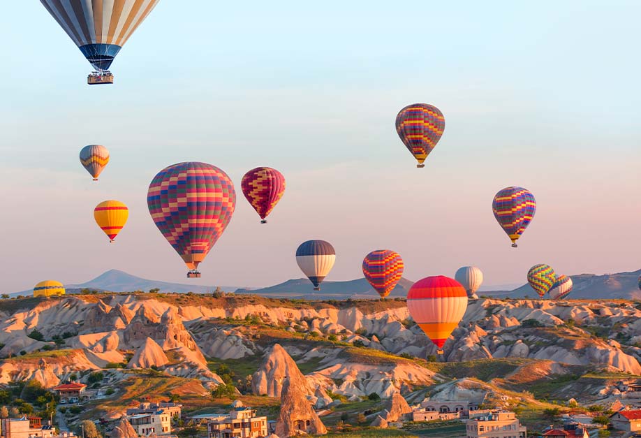 hot air balloons